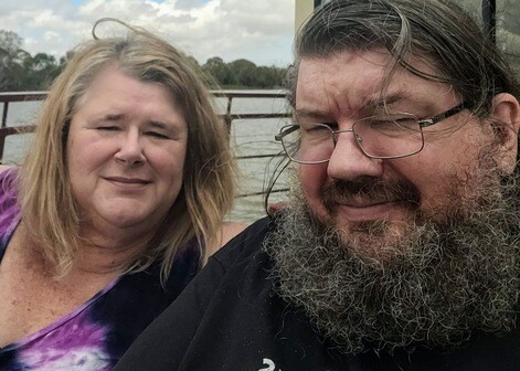 My wife Sharon and I on the Murray River